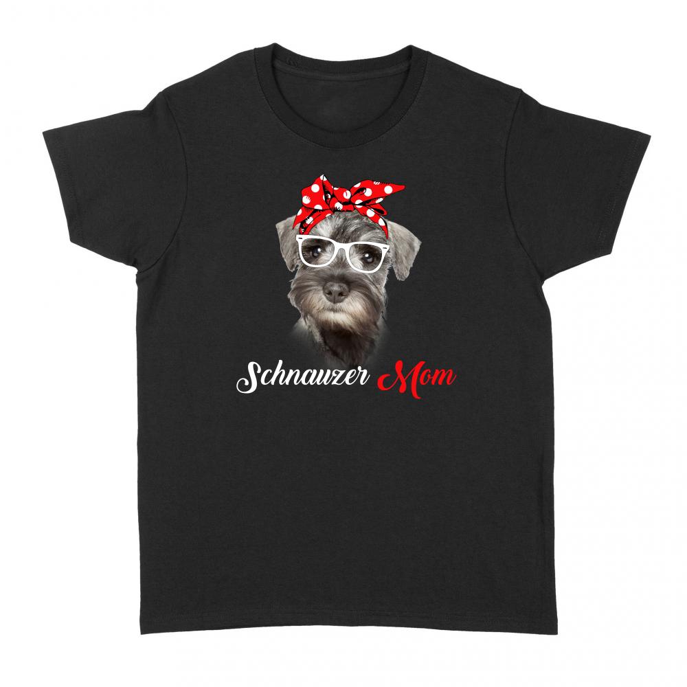 Dog mom mother's day schnauzer mom t shirt personalized gift A221