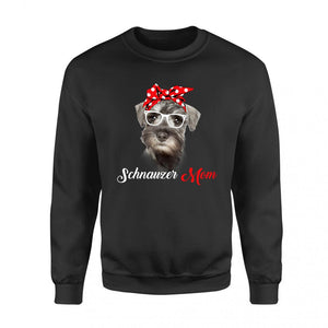 Dog mom mother's day schnauzer mom sweatshirt personalized gift A221