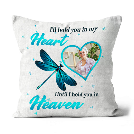 Personalized Memorial Pillow Dragonfly Remembrance A Loved One in Heaven Sympathy Gift 1-side Print| NPL88