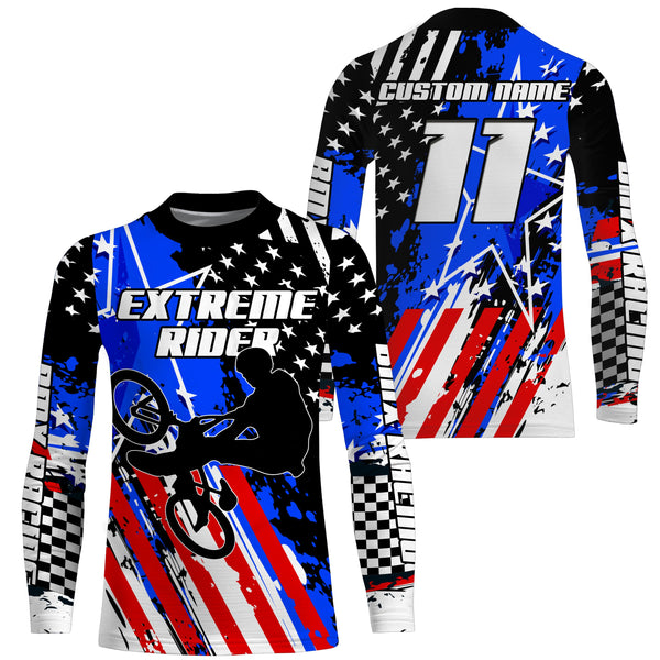 Extreme BMX racing jersey Custom American UPF30+ stunt Off-road shirt Cycling gear| SLC81