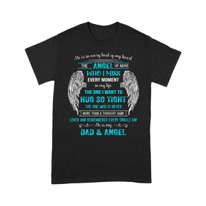 Memorial T-shirt| Dad Remembrance| In Loving Memory Shirt| My Dad My Angel| Memorial Gifts for Loss of Father, Dad| NTS135 Myfihu