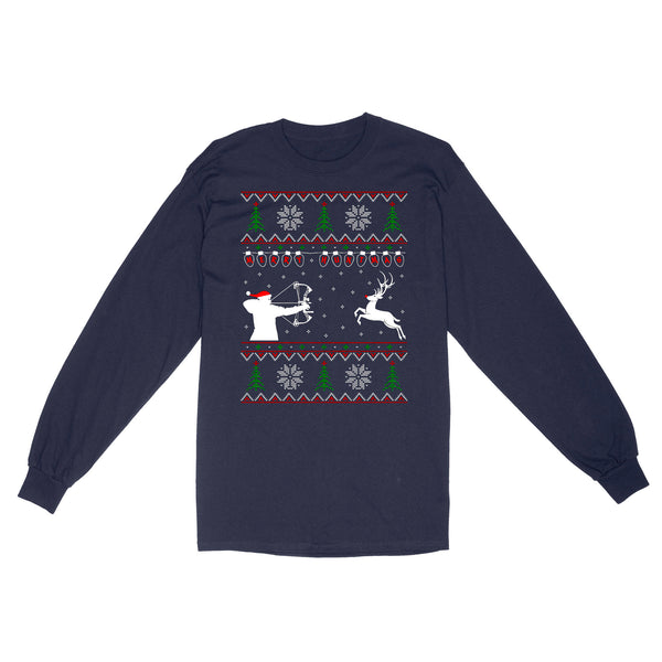 Merry Huntmas Deer hunting Christmas gifts | Long Sleeve - FSD3524 D02