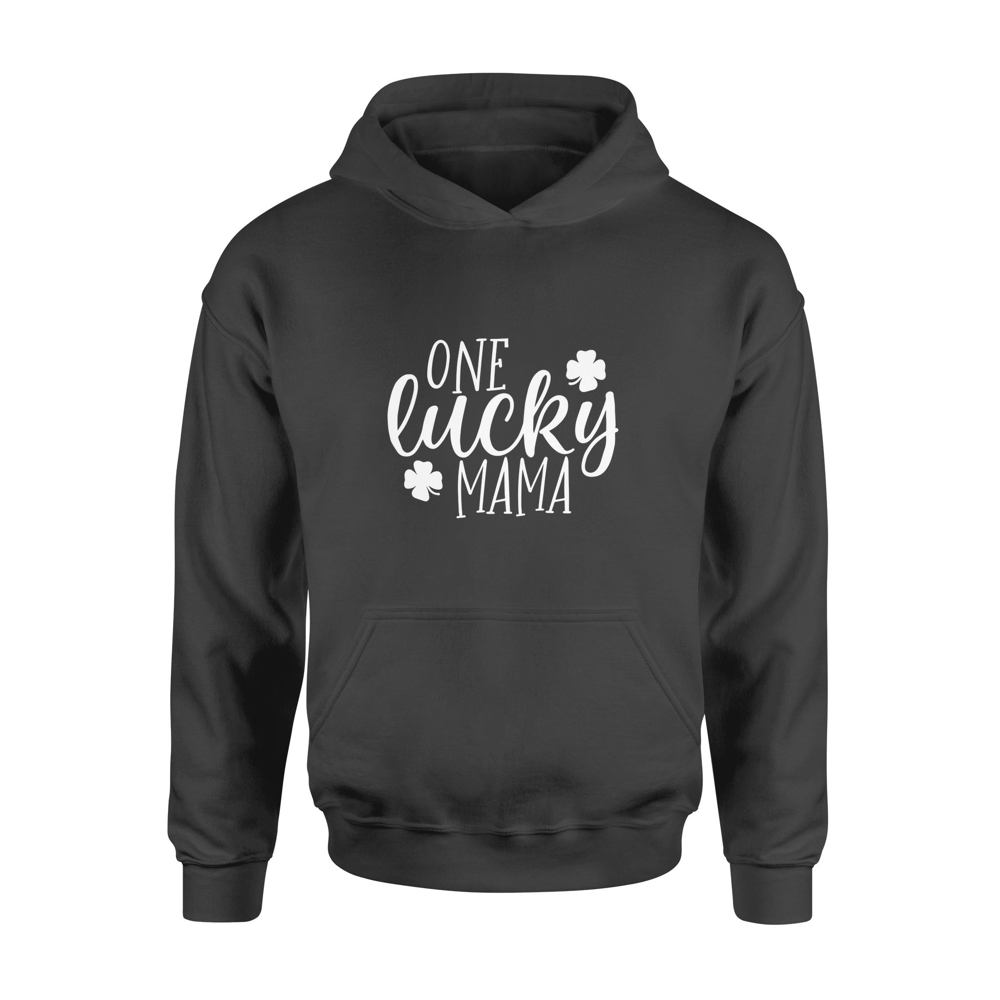 Women One Lucky Mama Letter Funny - Standard Hoodie