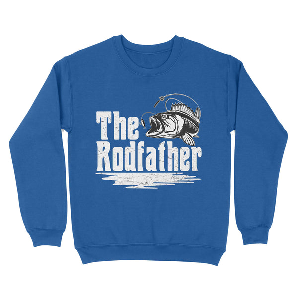 The Rodfather Sweatshirt, Dad Fishing Rod Shirt Gift For Boys, Man Love Fishing TN29