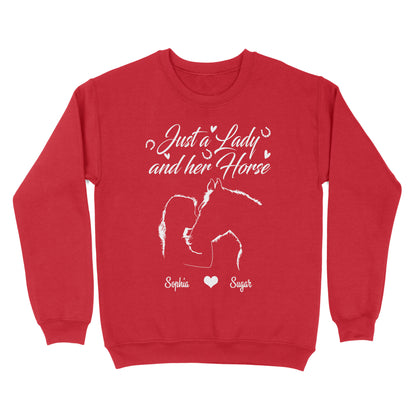 Personalized Gift For Horse Lover, Girl Love Horse Shirt For Women D02 NQS3156 Sweatshirt