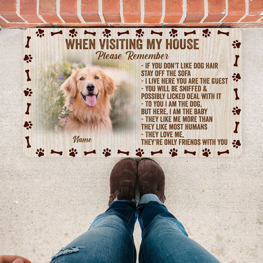 Custom Dog Doormat| Dog Decorative Mat Cute Dog Mat Gift for Dog Mom Dog Dad Dog Owners Dog Lovers JDM75