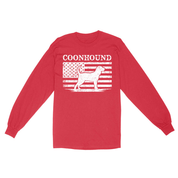 Coonhound Dog Shirt, Mens Coonhound Gift Coon Dog, Dog Lover, Hunting Dog Standard Long sleeve FSD2344D01