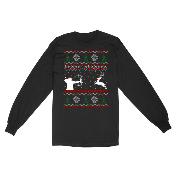Merry Huntmas Deer hunting Christmas gifts | Long Sleeve - FSD3524 D02