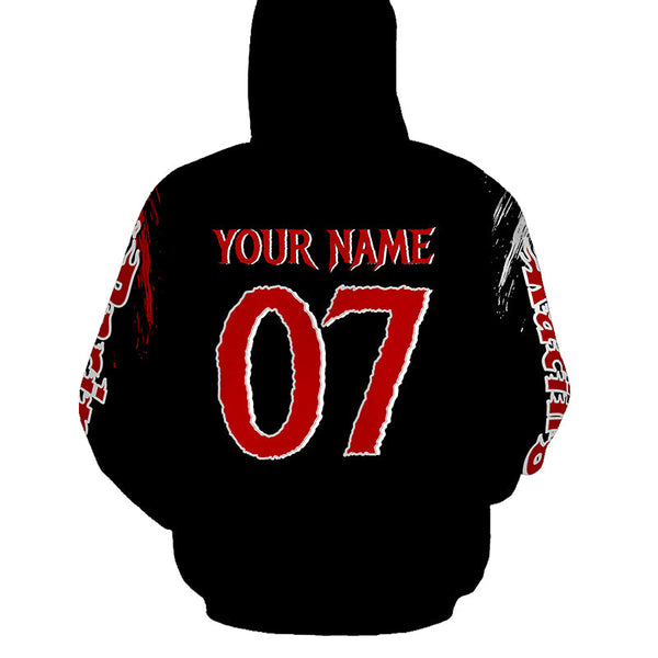 Adult Motocross Hoodie UV Custom Red Dirt Bike Hooded Jersey Off-Road Motorcycle Hoodie Men Women PDT446