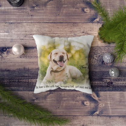Custom Dog Lover Pillow, Dog Portrait Pillow, Dog Mom Dad Dog Dog Owner| JPL17