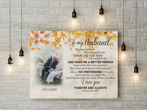Gifts for Couples| Love Letter to My Husband  Canvas| I Love You Forever and Always|  Personalized Gifts for Couples| Gifts for  Husband on Birthday, Valentines’ Day CP130 Mihyfu