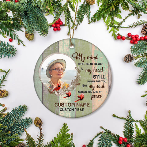 You are at peace, memorial ornament, sympathy ornament for loss, bereavement gift, in loving memory| ONT72