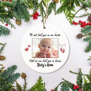 Personalized Ornament on Christmas, Sympathy gift for loss of child Baby loss ornament - OVT19