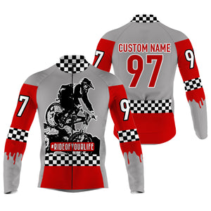 Ride Of Your Life custom mens Cycling jersey checkered flag shirt off-road racing gear| SLC19