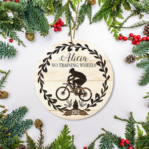 No training wheels bicycle Christmas ornament , learned to ride gift, cycling ornament boys girls| ONT36