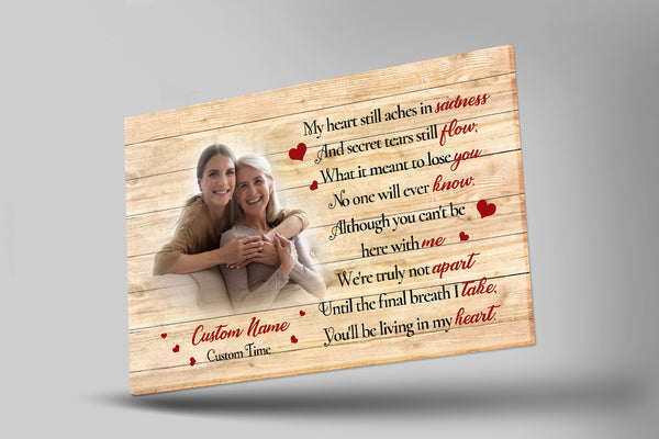 Sympathy gift for loss of loved one, Condolence canvas/poster for loss of Father Mother - VTQ173