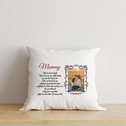 Mommy Personalized Pillow, Custom Photo Pillow Gift for Mom, Mother's Day Gift from Son Daughter| NPL12
