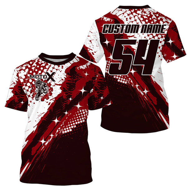 Kid adult custom Motocross jersey UPF30+ extreme dirt bike off-road shirt motorcycle PDT395