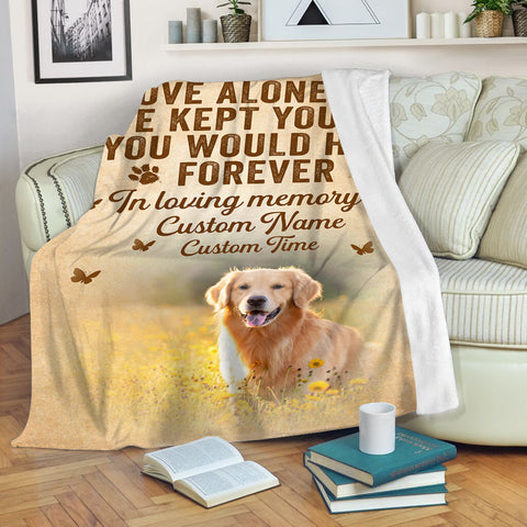 Personalized Dog Memorial Blanket - In Loving Memory of Dog Blanket Memorial Blanket for Dog Sympathy Gift for Loss of Dog, for Dog Owners Dog Remembrance - JB276