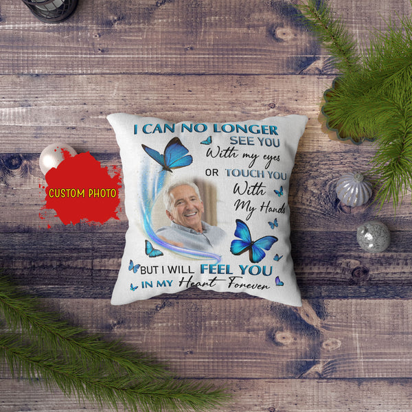 Personalized Memorial Pillow, No Longer See You Remembrance for Loss of Loved One in Heaven Sympathy All-over Print Suede Case| NPL69