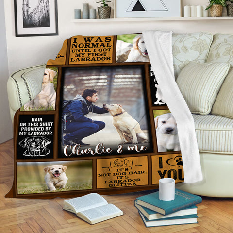 Personalized Labrador Retriever Blanket, Custom Photo Collage Dog Blanket| Best Friend For Life Fleece Blanket| Gift for Dog Mom Dog Dad Dog Lover Labrador Retriever Lover| JBD333