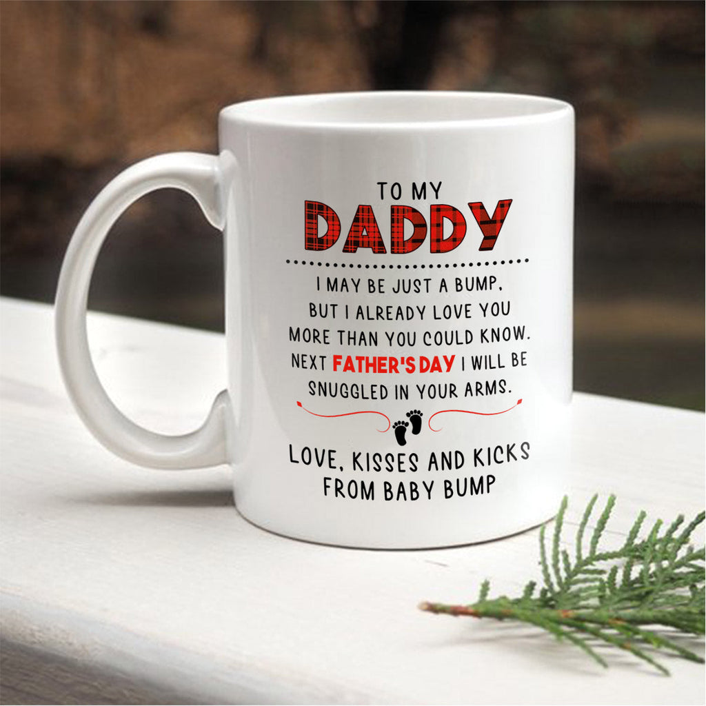 Soon To Be Dad Mug, Message from the Bump Father's Day Gift