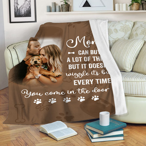 Personalized Dog Blanket| Custom Dog Photo Fleece Blanket, Dog Memorial Gift, Loss of Dog| Dog Lover Gift for Dog Owner, Women, Men| JBD340