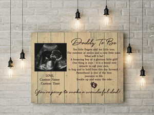 Custom Canvas Daddy To Be| Father's Day Gift for New Dad, Expecting Dad, 1st Time Dad Gift for Husband| JC870