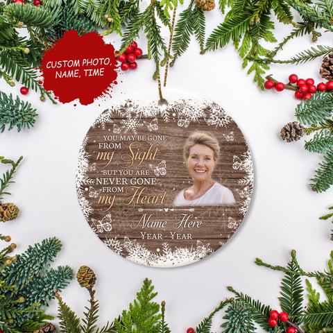 Memorial ornament customized - my angel in heaven, remembrance ornament, sympathy Christmas gifts| ONT68