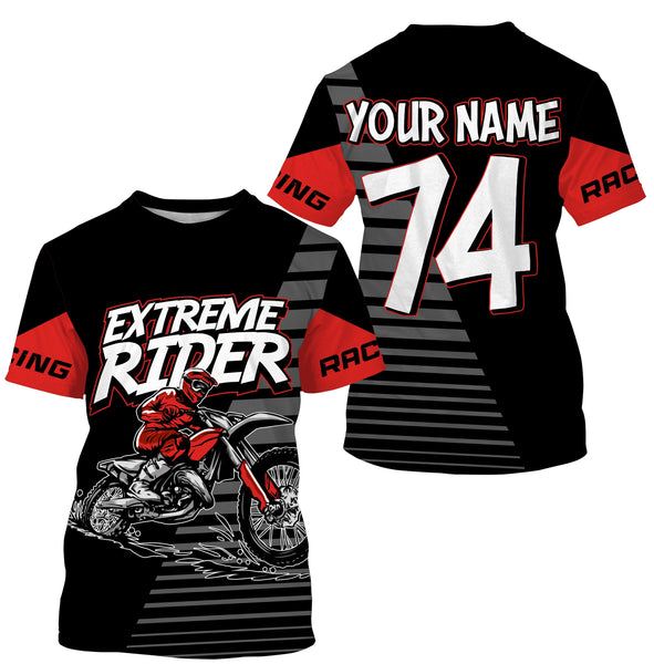 Dirt bike riding jersey custom youth adult UPF30+ Motocross off-road extreme long sleeves PDT211