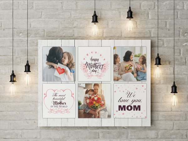 Personalized Canvas for Mom| Happy Mother’s Day, The Most Beautiful Mother In The World, Mom Canvas on Mother’s Day, Best Gifts for Women, Mother’s Day Gifts| AP554