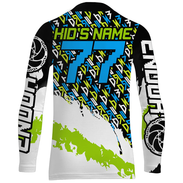 Enduro boys Kid motocross jersey UPF30+ racing sun shirts Off-road youth biking cycling racewear| SLC115