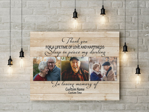 Personalized Memorial Gifts for loss of Husband Wife Deepest Sympathy Gift for loss of loved one VTQ68