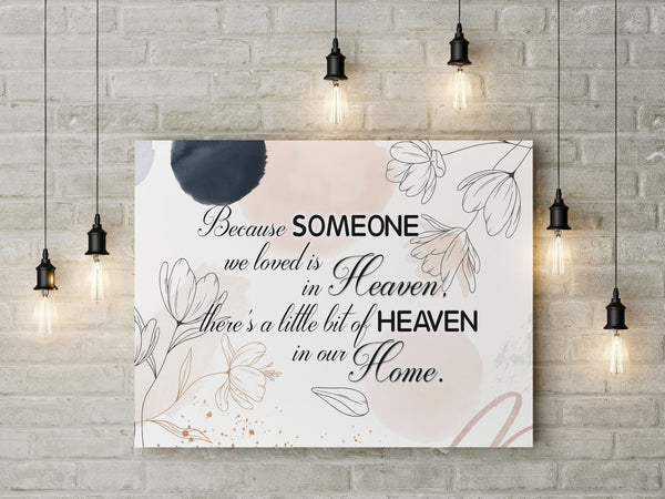 Memorial Bereavement Canvas for Loss of Loved One Remembrance Sympathy Gift for Loss of Dad Mom VTQ29