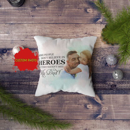 Dad Personalized Pillow (Insert Included) My Dad My Hero Father's Day Gift for Daddy 1-side Print| NPL102