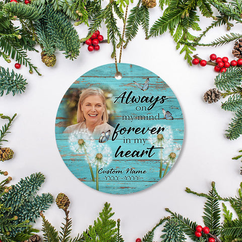 Memorial ornament dandelions, Angel in heaven, keepsake ornament for loss, sympathy Christmas gifts| ONT70