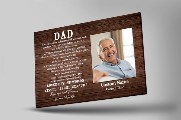 Sympathy gift for loss of Dad, Memorial Bereavement gifts for loss of father, Remembrance gift - VTQ145