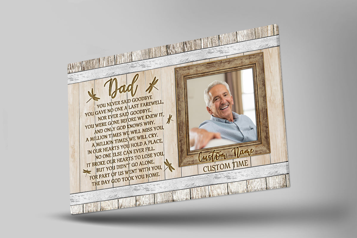 Sympathy gifts for loss of Father, Bereavement gift for loss, Memorial canvas/premium poster - VTQ168