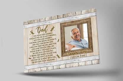 Sympathy gifts for loss of Father, Bereavement gift for loss, Memorial canvas/premium poster - VTQ168