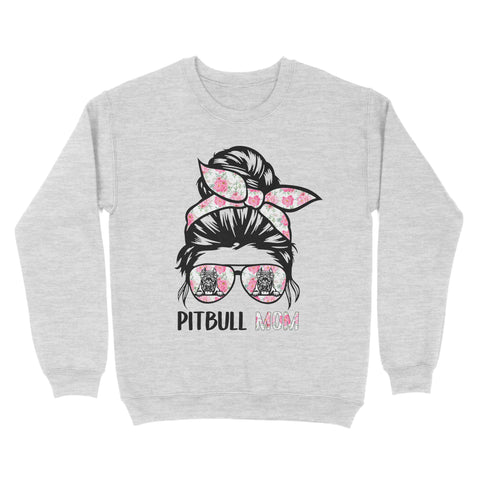 Happy mothers day dog mom pitbull mom sweatshirt A227