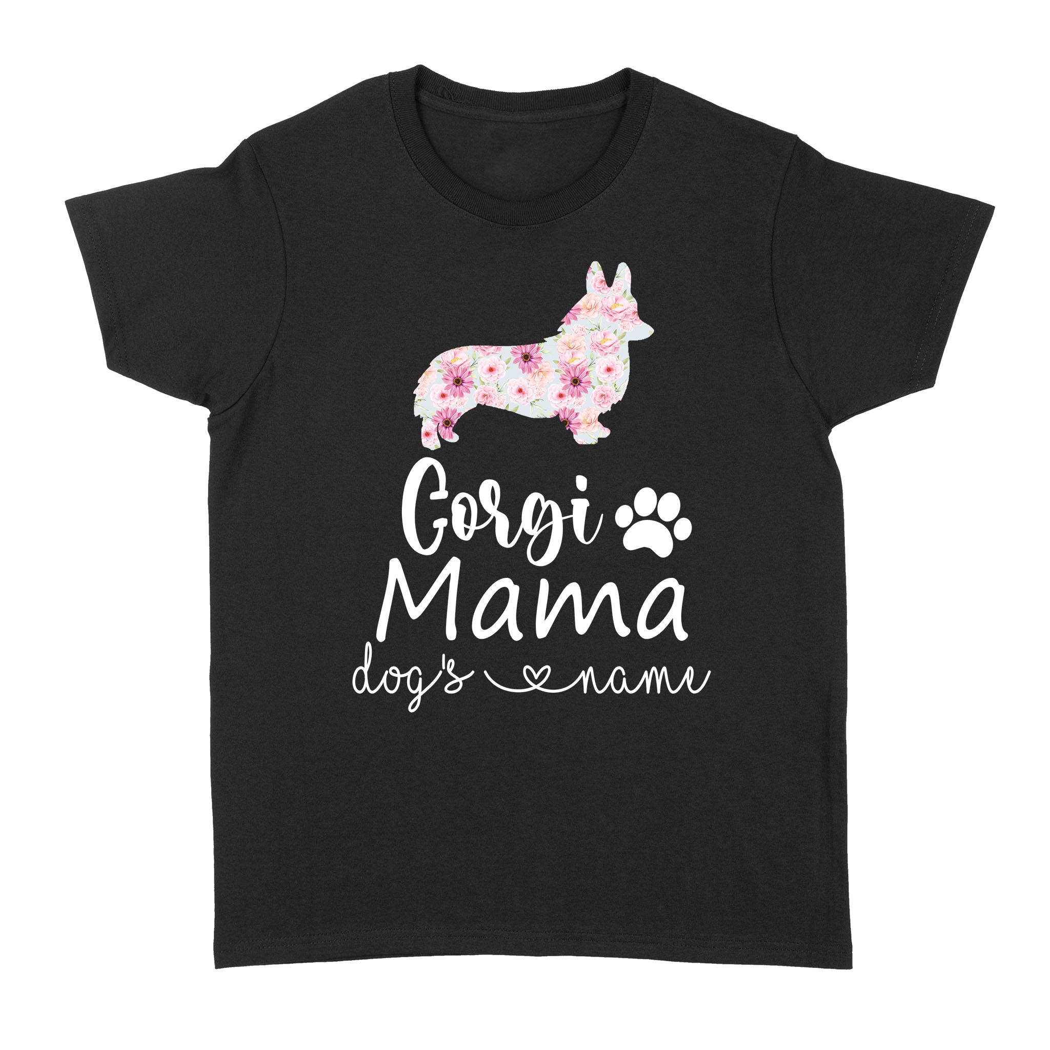 Cute Corgi Shirt| Floral Corgi Dog Gifts Crazy Corgi Lady Shirt Dog Lover Tee Dog Mom Gift| JTSD264