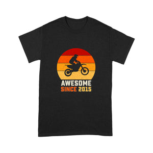 Funny Dirt Bike Men T-shirt - Custom Year Awesome Since 2015 - Cool Motocross Biker Tee, Off-road Dirt Racing| NMS218 A01