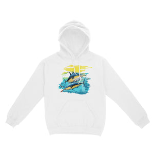 Yellowfin Tuna Saltwater Hoodie Fishing Shirt, Tuna Fishing Charter Fishing Team Shirt IPHW3877