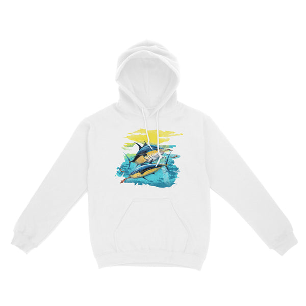 Yellowfin Tuna Saltwater Hoodie Fishing Shirt, Tuna Fishing Charter Fishing Team Shirt IPHW3877