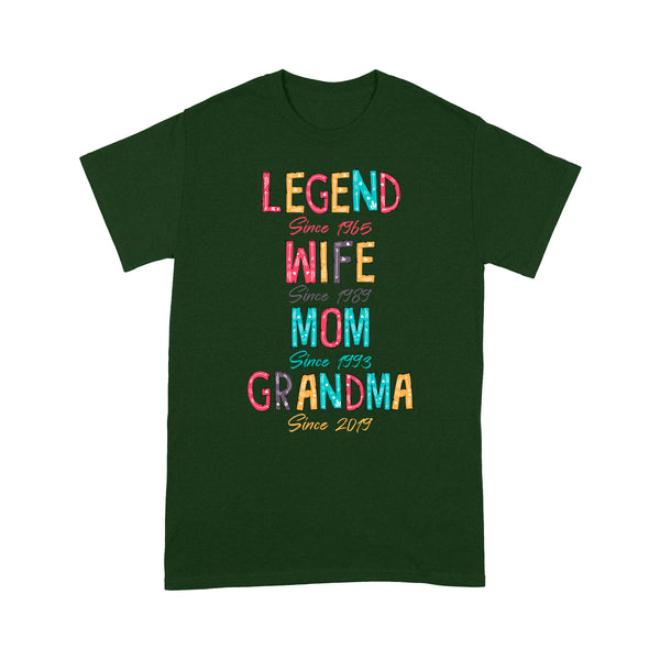 Legend Wife Mom Grandma Pattern Personalized Shirt, mother's day shirt ideas D03 NQS1541 - Standard T-shirt