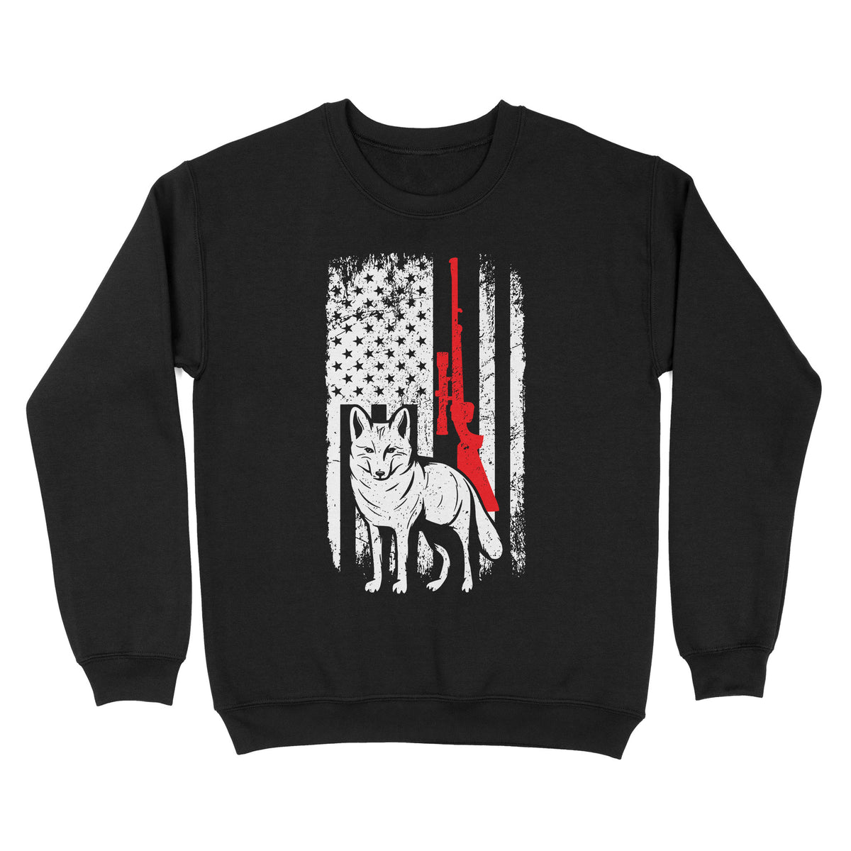 Coyote Hunting American Flag Shirts Predator Coyote Hunter Sweatshirt - FSD3053 D02