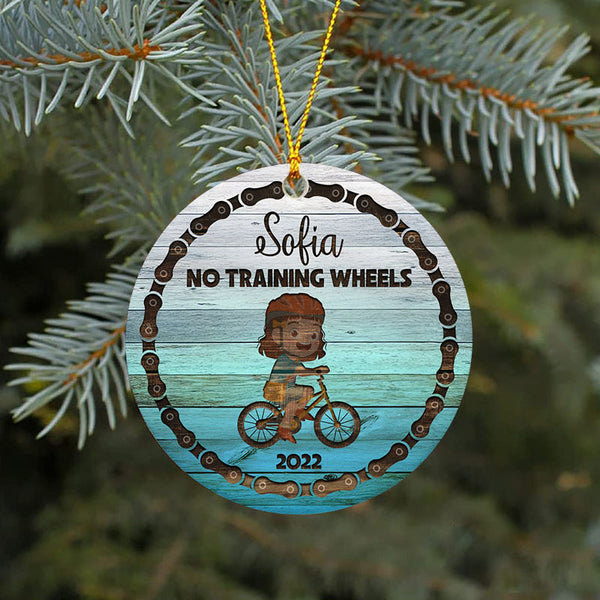 No training wheels ornament for kids, girls boys bicycle Christmas ornament, cycling biking gifts| ONT80