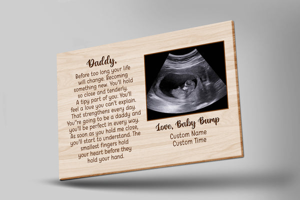 Personalized Canvas for New Dad| First Father's Day Gift for Husband, Dad To Be, 1st Time Dad Gift| JC862