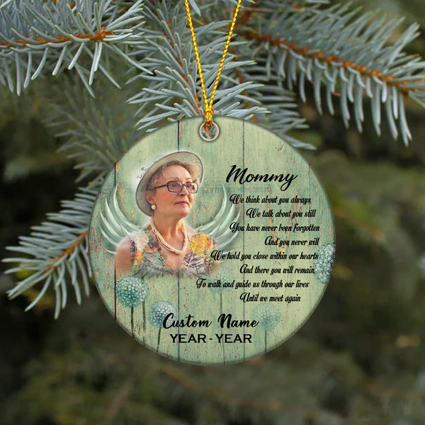 Angel Mommy memorial ornament, remembrance ornament Loss Mom in heaven, Mother bereavement gift| ONT131