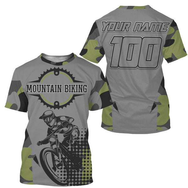 Custom MTB riding jersey UPF30+ Camouflage Mountain Biking shirts Cycling adult&kid racewear| SLC48